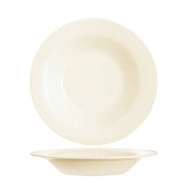 plate INTENSITY UNI 350 ml | tempered glass cream white  Ø 220 mm product photo