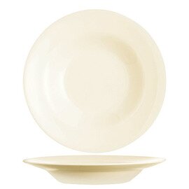 pasta plate INTENSITY UNI | tempered glass cream white  Ø 285 mm product photo