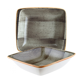 bowl 700 ml AURA SPACE rectangular porcelain 190 mm x 166 mm H 45 mm product photo