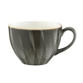 mug AURA with handle 330 ml porcelain grey veined  H 102 mm product photo