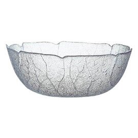 salad bowl ASPEN 2000 ml tempered glass with relief  Ø 230 mm  H 88 mm product photo