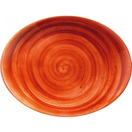 platter AURA TERRACOTTA Moove oval porcelain 310 mm x 240 mm product photo