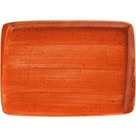 platter AURA TERRACOTTA Moove rectangular porcelain 360 mm x 254 mm product photo