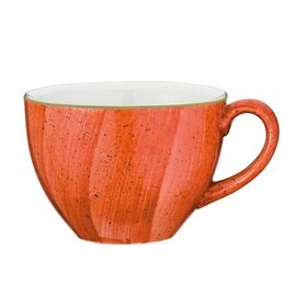 coffee cup AURA TERRACOTTA 230 ml with saucer porcelain product photo