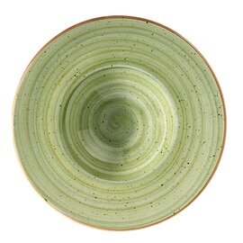 plate deep AURA Banquet Therapy porcelain 400 ml Premium Porcelain Ø 280 mm green product photo