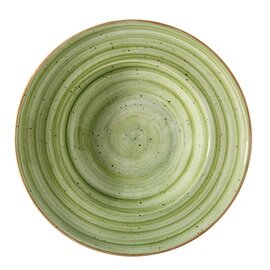 plate Ø 270 mm AURA Gourmet Therapy porcelain decor swirl decor green product photo