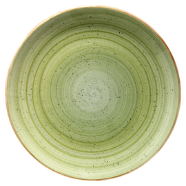 plate flat AURA Therapy porcelain Ø 305 mm green product photo