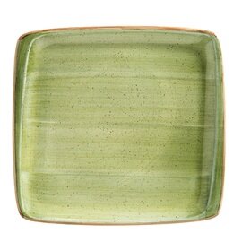 plate Moove Therapy AURA porcelain green rectangular | 270 mm  x 250 mm product photo