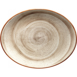 platter AURA TERRAIN Moove porcelain oval | 310 mm x 240 mm product photo