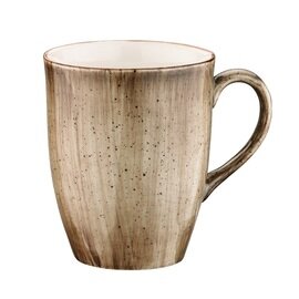 mug AURA with handle 330 ml porcelain brown  H 102 mm product photo