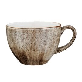 cup 230 ml with saucer AURA AURA Rita Terrain porcelain with decor grey veined product photo