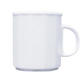 mug with handle 300 ml porcelain white  H 90 mm product photo