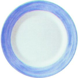 soup plate deep Ø 225 mm BRUSH BLUE tempered glass product photo