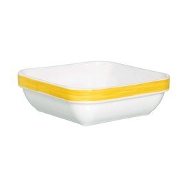 Stacking tray, restaurant white, Brush Yellow, content 22 cl, 110 x 110 mm, height 36 mm, weight 190 g product photo