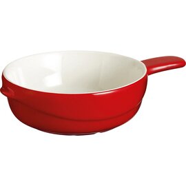 Mini Poelen, Stieltopf, 11 cm, Stoneware, Content: 40 cl, Ø 118 mm, with handles 170 mm, H 40 mm, red product photo