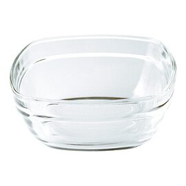stacking bowl LYS CARRÉ 550 ml tempered glass  L 140 mm  B 140 mm  H 58 mm product photo
