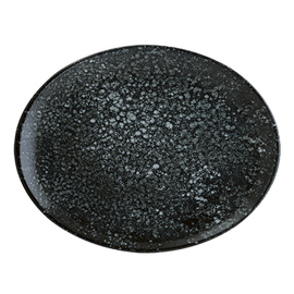 platter ENVISIO COSMOS BLACK Moove oval porcelain 310 mm x 240 mm product photo