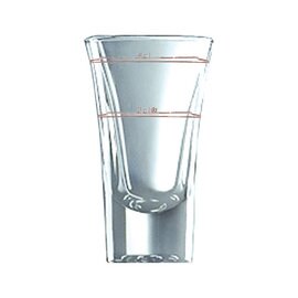 stamper glass DUBLINO 5.7 cl with mark; 2 cl + 4 cl product photo