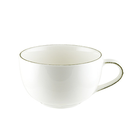 cappuccino cup 350 ml porcelain white Ø with handle 140 mm H 68 mm product photo