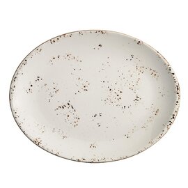 plate oval moove porcelain white | 310 mm  x 240 mm product photo