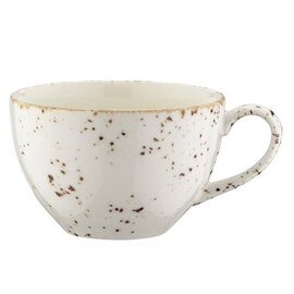cup GRAIN with handle 350 ml porcelain white dotted  H 68 mm product photo