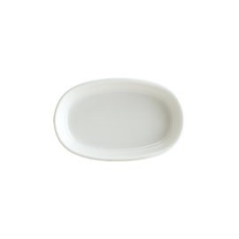bowl HYGGE CREAM 60 ml Premium Porcelain white oval | 100 mm x 65 mm H 22 mm product photo