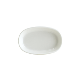 bowl HYGGE CREAM 60 ml Premium Porcelain white oval | 100 mm x 65 mm H 22 mm product photo