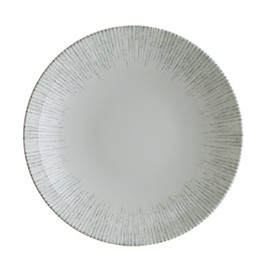 plate deep ENVISIO IRIS bonna Bloom 1300 ml porcelain white | blue rim grooves Ø 250 mm product photo