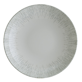 plate deep ENVISIO IRIS bonna Bloom 1700 ml porcelain white | blue rim grooves Ø 280 mm product photo