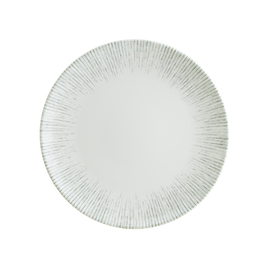 plate flat ENVISIO IRIS bonna Gourmet porcelain white | blue rim grooves Ø 210 mm product photo