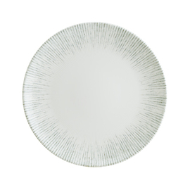 plate flat ENVISIO IRIS bonna Gourmet porcelain white | blue rim grooves Ø 250 mm product photo