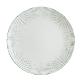 plate flat ENVISIO IRIS bonna Gourmet porcelain white | blue rim grooves Ø 270 mm product photo