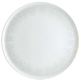 pizza plate ENVISIO IRIS bonna Gourmet porcelain white | blue rim grooves Ø 320 mm product photo