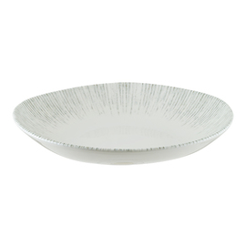 plate deep ENVISIO IRIS Vago porcelain white | blue rim grooves oval | 260 mm x 240 mm product photo