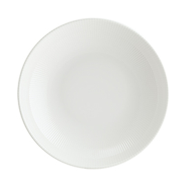 plate deep ENVISIO IRIS WHITE bonna Bloom 1300 ml porcelain white rim grooves Ø 250 mm product photo