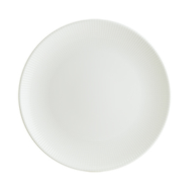 plate flat ENVISIO IRIS WHITE bonna Gourmet porcelain white rim grooves Ø 250 mm product photo