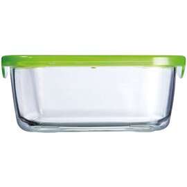 storage container KEEP N BOX with lid green transparent 1.17 ltr  L 169.5 mm  B 169.5 mm  H 65.5 mm product photo