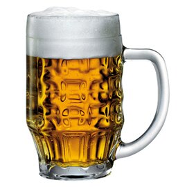 beer mug MALLES 66 cl with relief with mark; 0.5 ltr with handle product photo