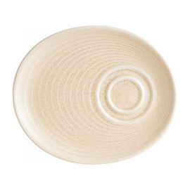 saucer oval MIRAGE porcelain sand couloured 199 mm x 167 mm product photo
