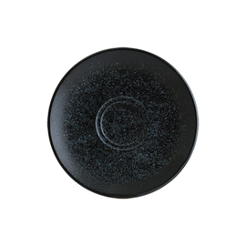 saucer ENVISIO VESPER porcelain black Ø 160 mm H 25 mm product photo