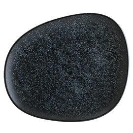plate flat ENVISIO VESPER Vago porcelain black oval | 330 mm x 275 mm product photo