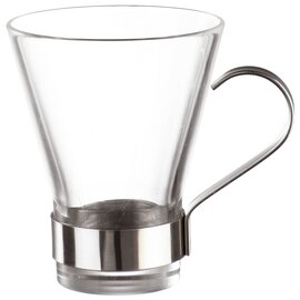 CLEARANCE | tea cup YPSILON 32 cl glass with metal holder  H 111 mm product photo