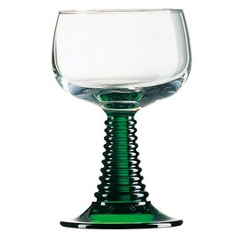 Roman wine glass 27 cl green with relief with mark; 0.2 ltr product photo