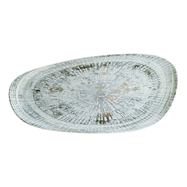 platter ENVISIO ODETTE OLIVE Vago porcelain oval asymmetrical | 370 mm x 170 mm product photo