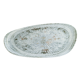 platter ENVISIO ODETTE OLIVE Vago oval asymmetrical porcelain 370 mm x 170 mm product photo