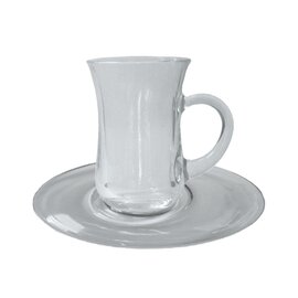 tea glass Various 14.5 cl with saucer with handle product photo