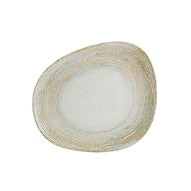 plate flat ENVISIO PATERA porcelain oval asymmetrical | 240 mm x 198 mm product photo