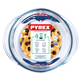 casserole 4 in 1 oval made from borosilicate glass 1300 ml product photo  S
