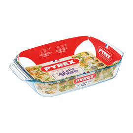 oven dish borosilicate glass rectangular 2300 ml product photo