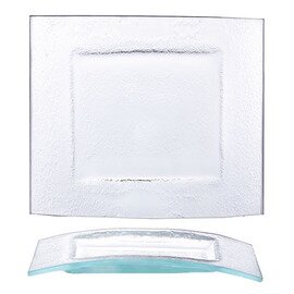 Plate, flat, &quot;MERA&quot;, glass, transparent, 310 x 270 mm, H 24 mm product photo